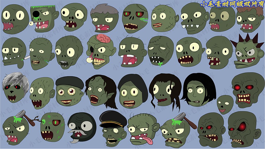 35款原画丧尸脑袋