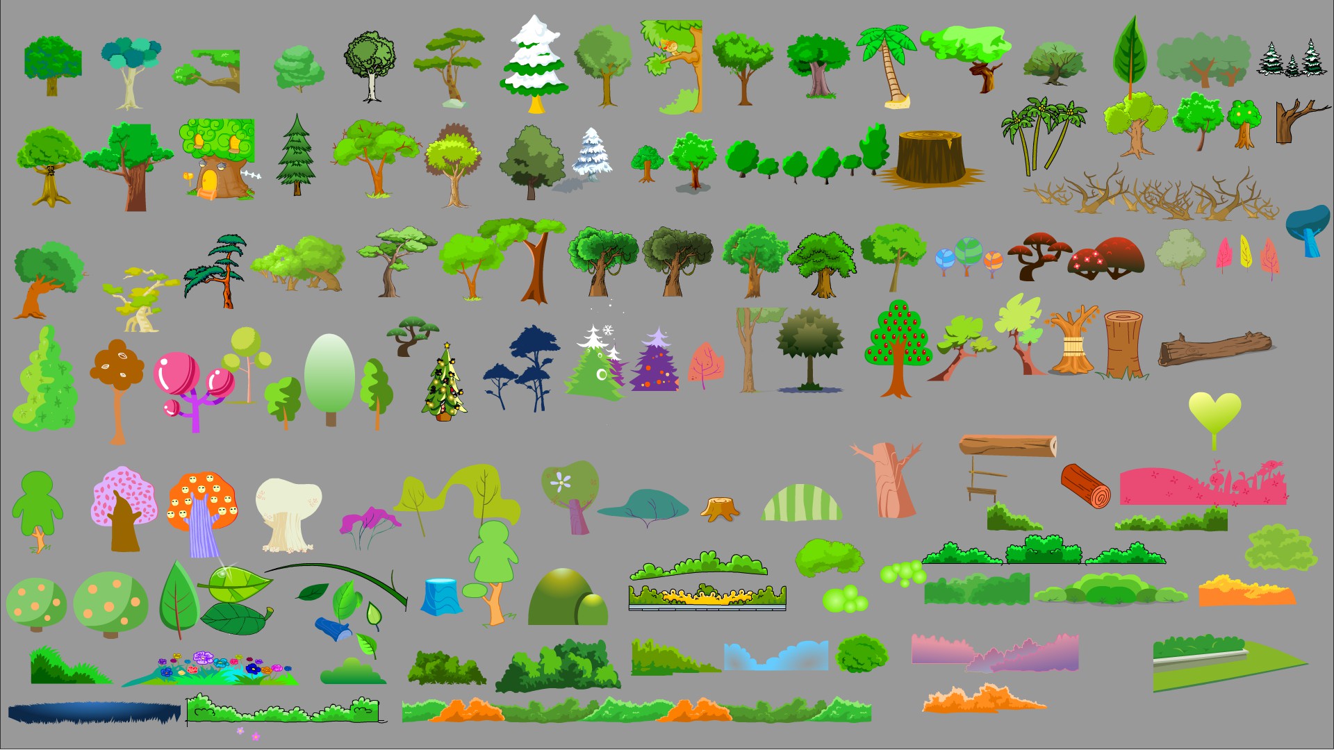 树木，草，花（1）